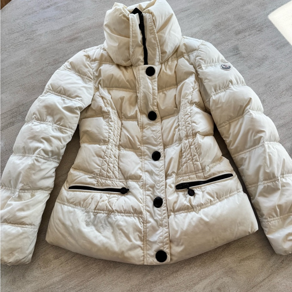 Moncler White Puffer Jacket